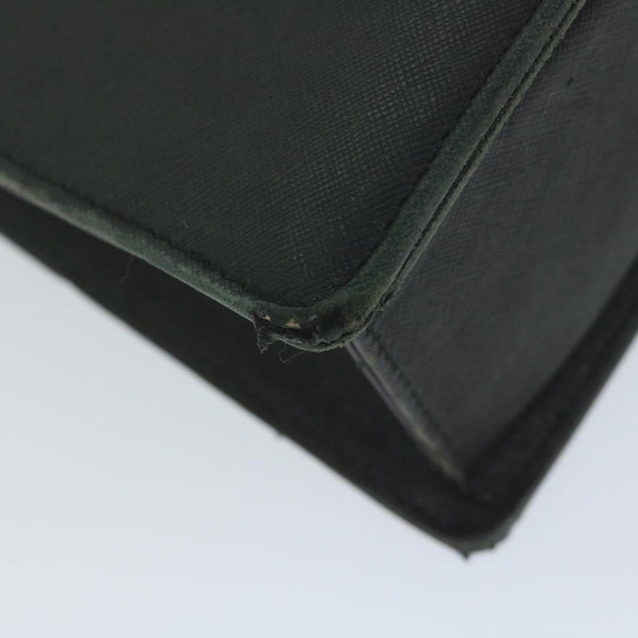 Burberry Briefcase Leather Black Auth ep2580