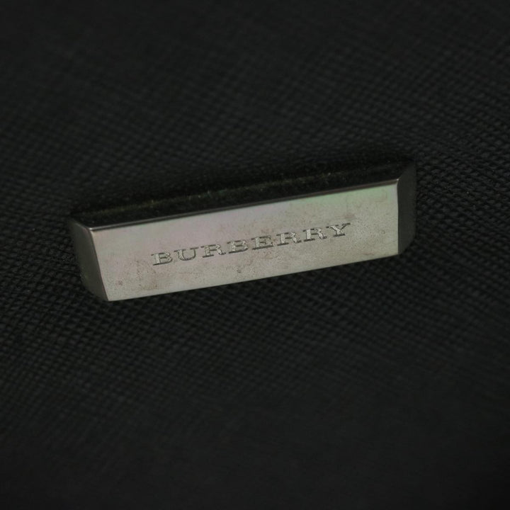Burberry Briefcase Leather Black Auth ep2580