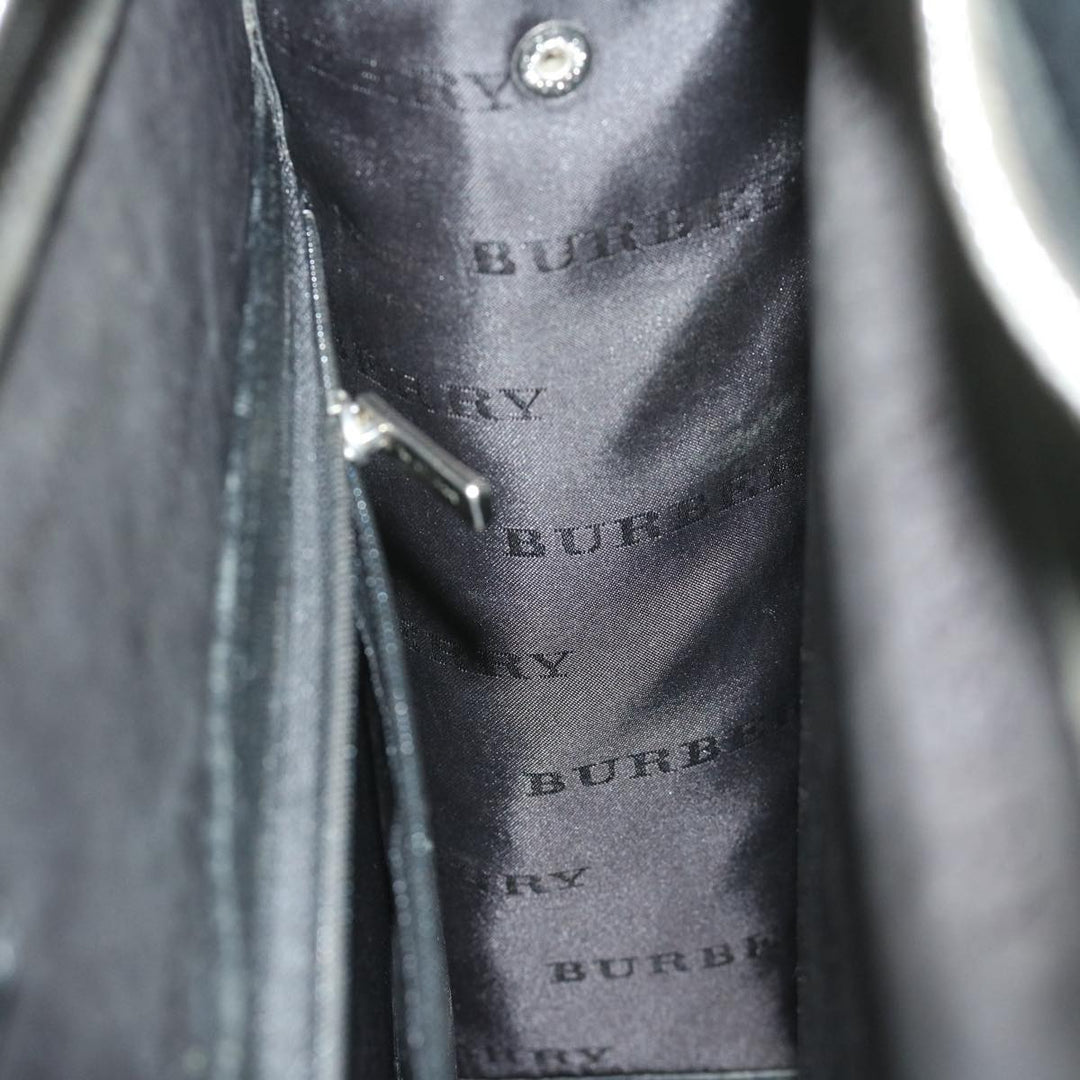 Burberry Briefcase Leather Black Auth ep2580