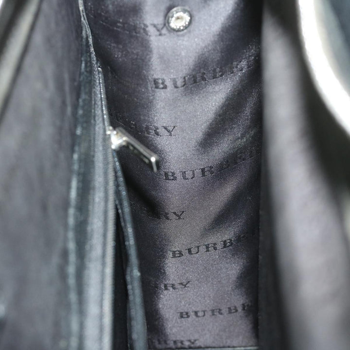 Burberry Briefcase Leather Black Auth ep2580