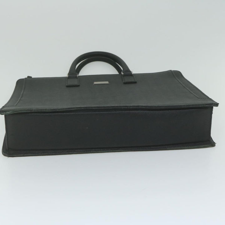 Burberry Briefcase Leather Black Auth ep2580