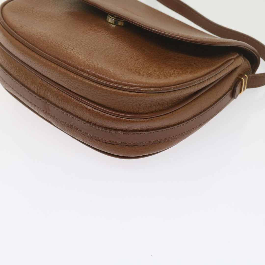 BURBERRYSs Shoulder Bag Leather Brown Auth ep2643