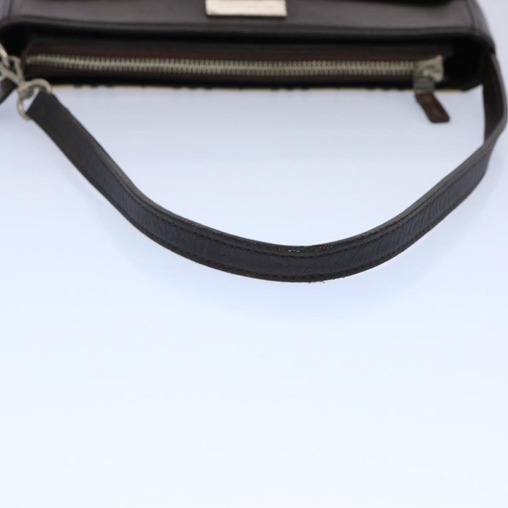 Burberry Nova Check Shoulder Bag Nylon Beige Auth ep2705