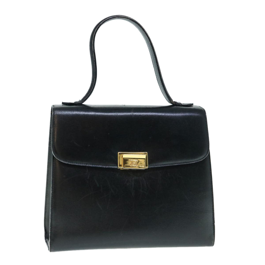 Celine Hand Bag Leather Black  ep2763