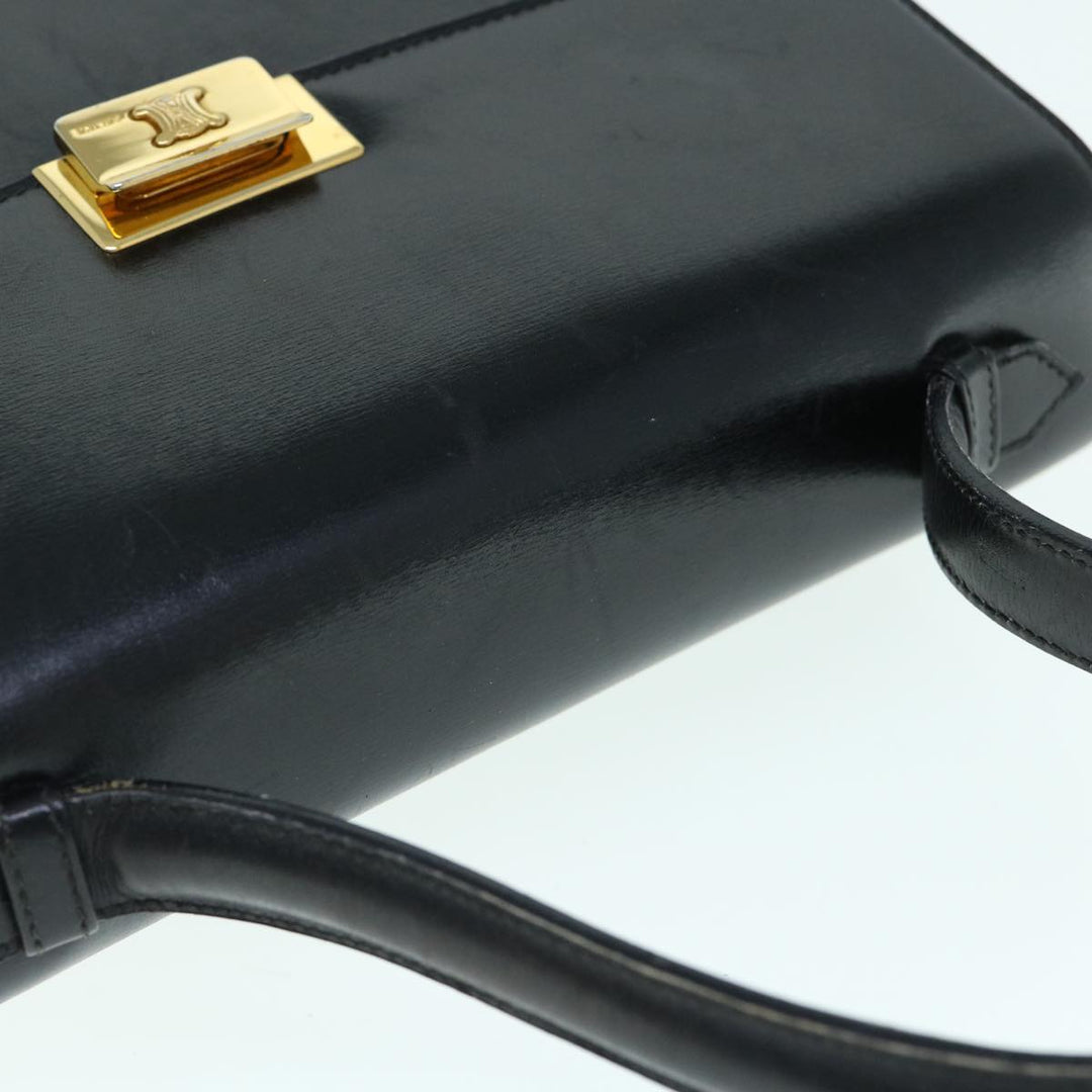 Celine Hand Bag Leather Black  ep2763