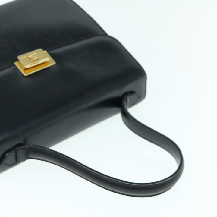 Celine Hand Bag Leather Black  ep2763