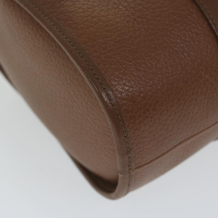 BURBERRYSs Hand Bag Leather Brown Auth ep2804