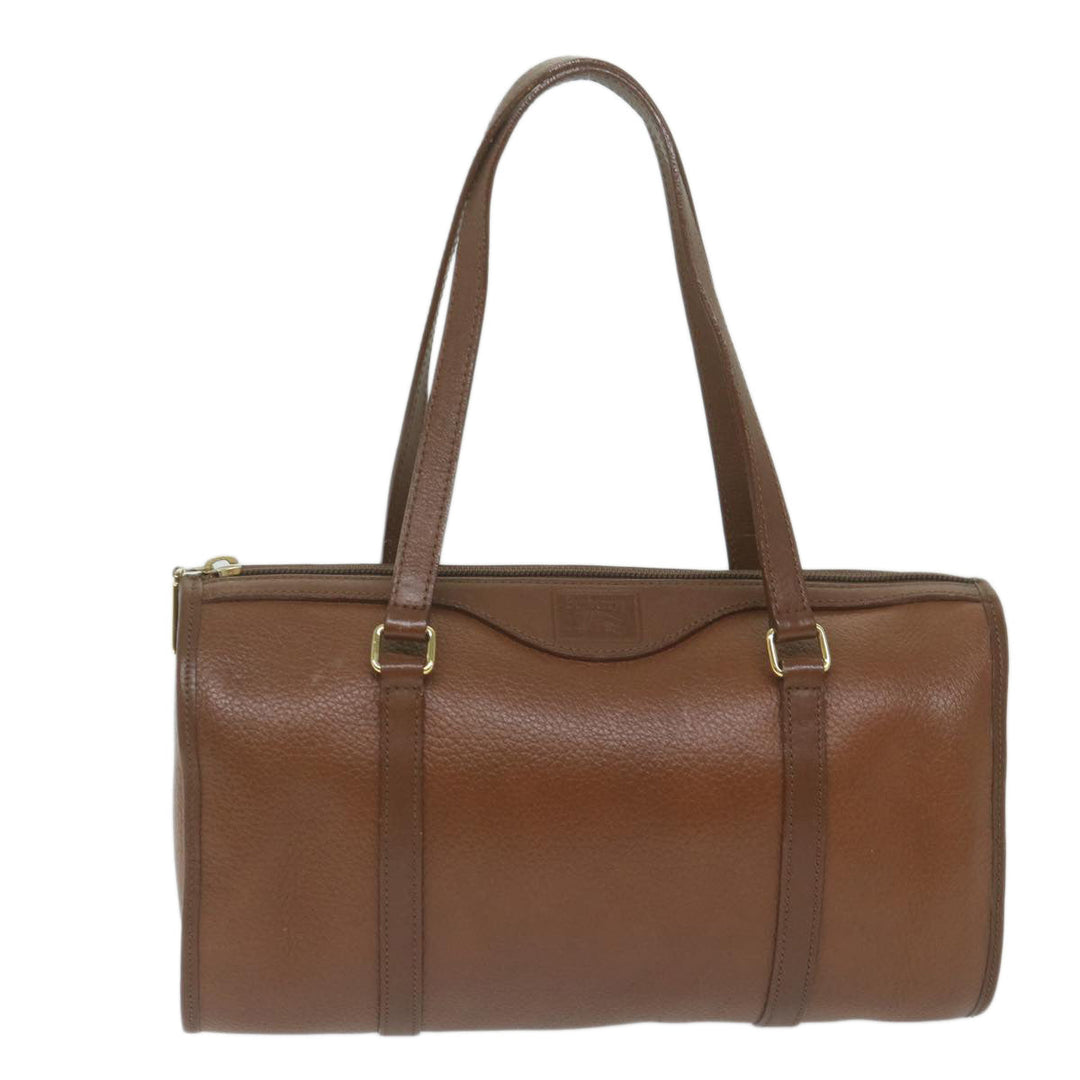 BURBERRYSs Hand Bag Leather Brown Auth ep2804