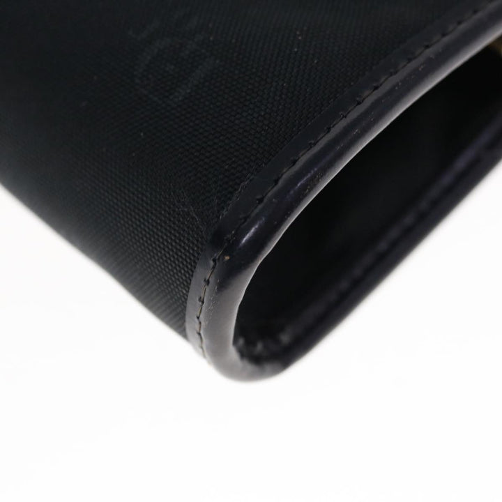 CHRISTIAN Top quality Dior Clutch Bag Nylon Black Auth ep3005