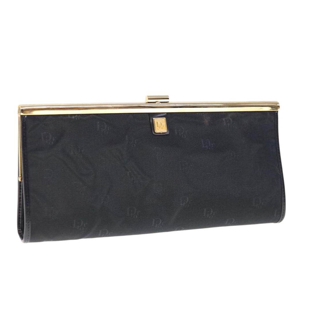 CHRISTIAN Top quality Dior Clutch Bag Nylon Black Auth ep3005