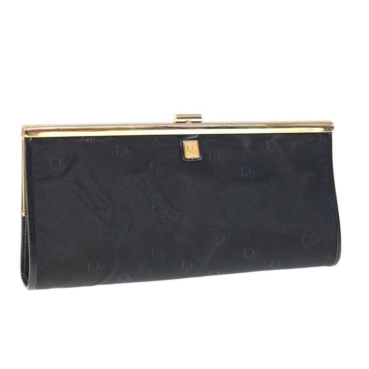 CHRISTIAN Top quality Dior Clutch Bag Nylon Black Auth ep3005