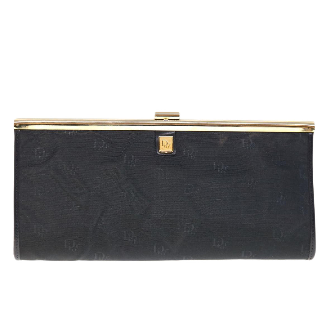 CHRISTIAN Top quality Dior Clutch Bag Nylon Black Auth ep3005