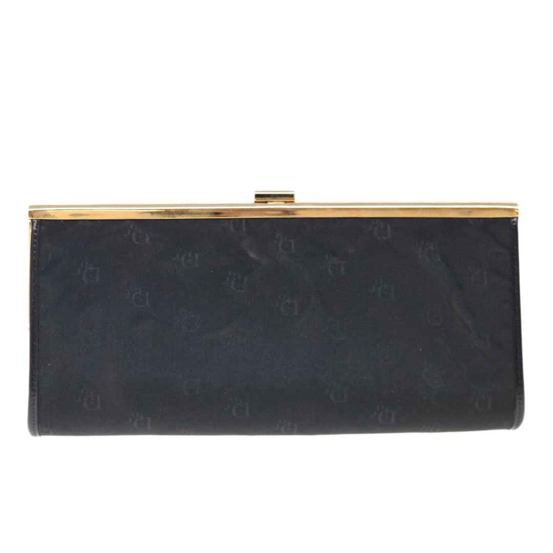 CHRISTIAN Top quality Dior Clutch Bag Nylon Black Auth ep3005