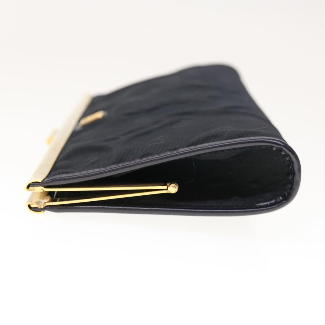 CHRISTIAN Top quality Dior Clutch Bag Nylon Black Auth ep3005