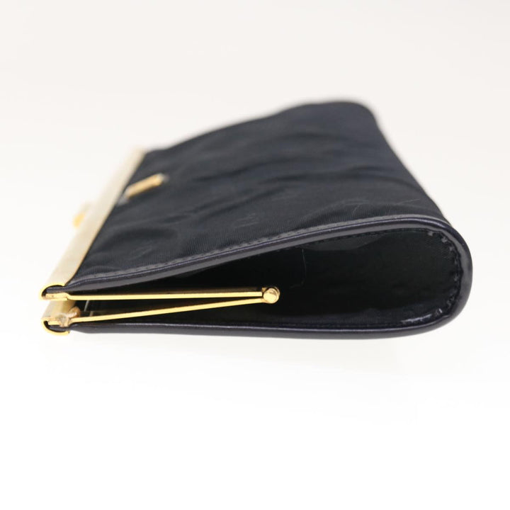 CHRISTIAN Top quality Dior Clutch Bag Nylon Black Auth ep3005