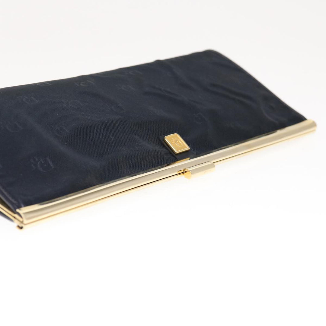 CHRISTIAN Top quality Dior Clutch Bag Nylon Black Auth ep3005