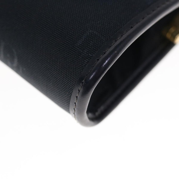 CHRISTIAN Top quality Dior Clutch Bag Nylon Black Auth ep3005