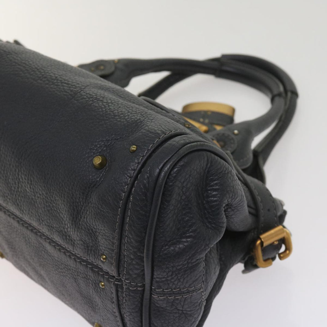 Chloe Paddington Hand Bag Leather Gray 02 06 51 5191 ep3006
