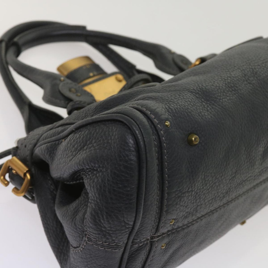 Chloe Paddington Hand Bag Leather Gray 02 06 51 5191 ep3006