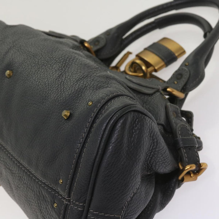 Chloe Paddington Hand Bag Leather Gray 02 06 51 5191 ep3006