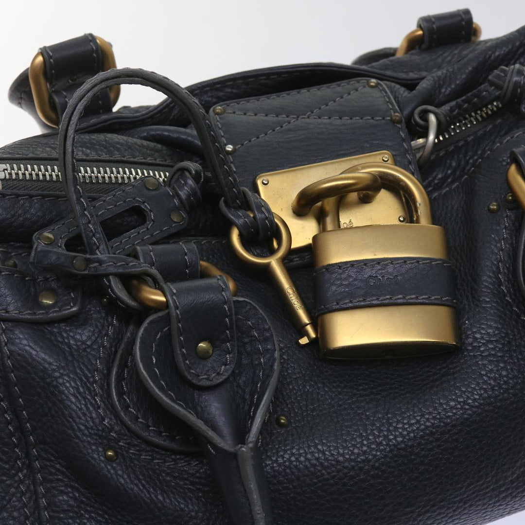 Chloe Paddington Hand Bag Leather Gray 02 06 51 5191 ep3006