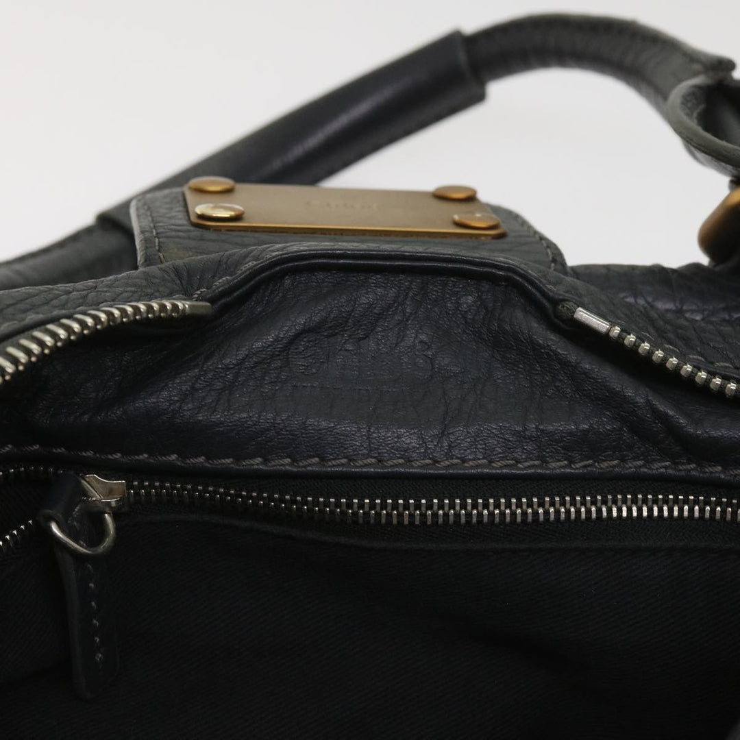 Chloe Paddington Hand Bag Leather Gray 02 06 51 5191 ep3006