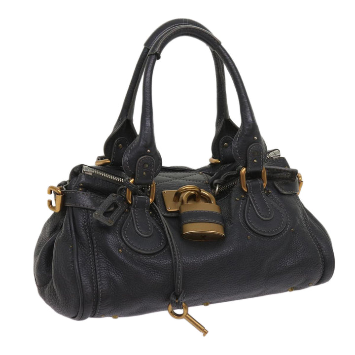 Chloe Paddington Hand Bag Leather Gray 02 06 51 5191 ep3006