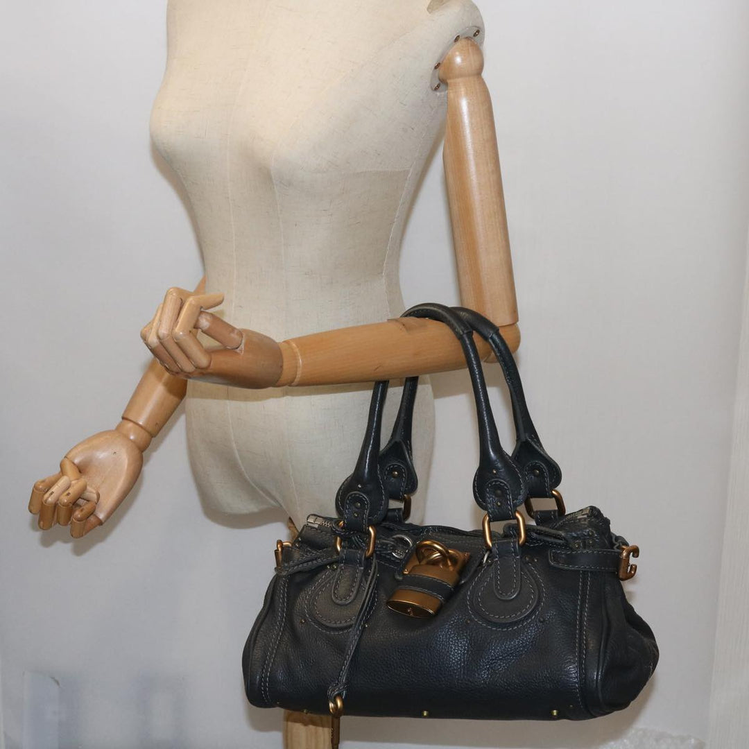 Chloe Paddington Hand Bag Leather Gray 02 06 51 5191 ep3006