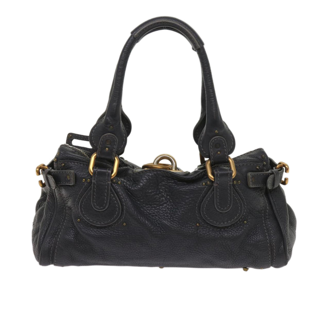 Chloe Paddington Hand Bag Leather Gray 02 06 51 5191 ep3006