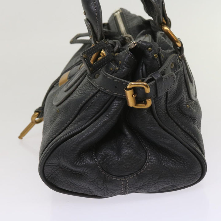 Chloe Paddington Hand Bag Leather Gray 02 06 51 5191 ep3006