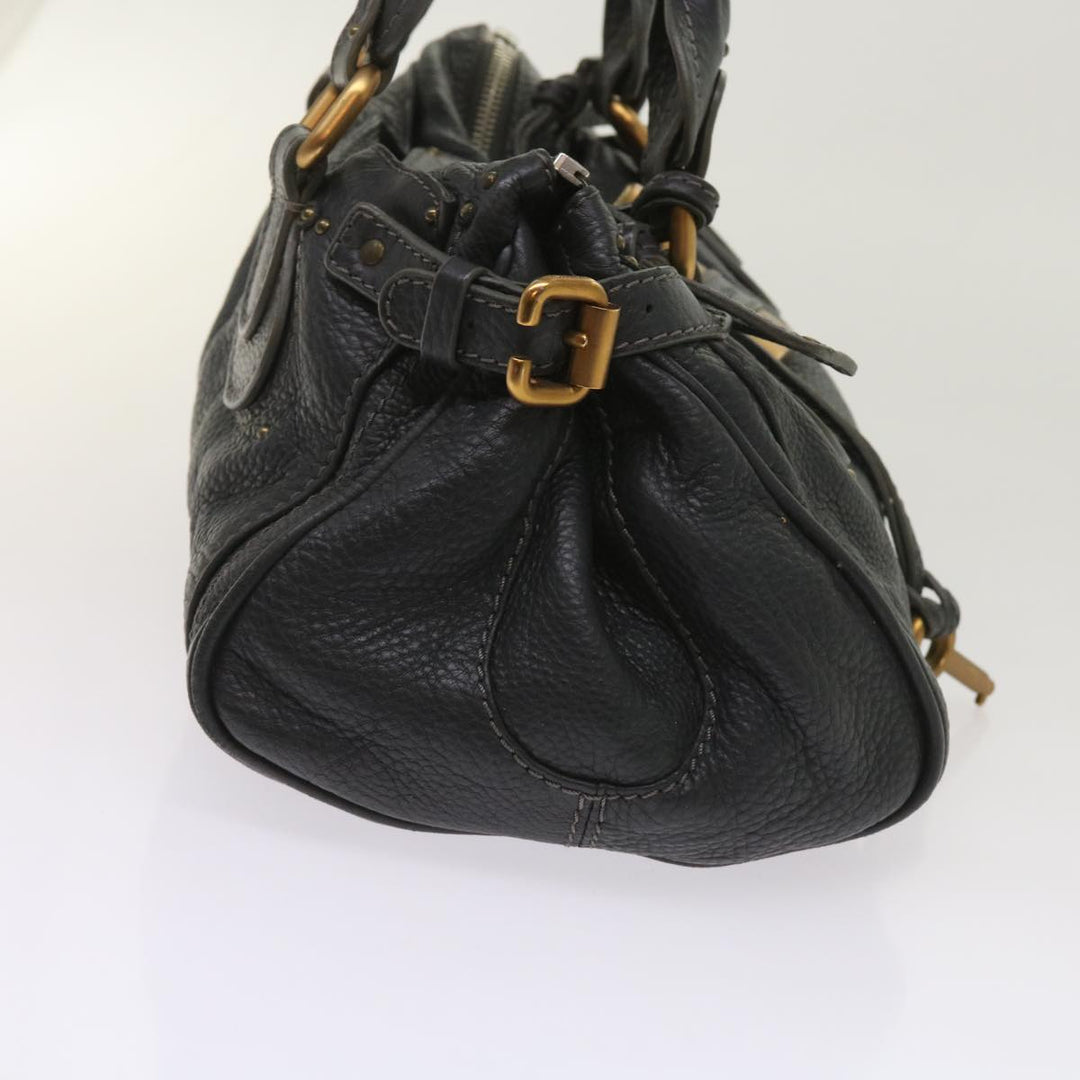 Chloe Paddington Hand Bag Leather Gray 02 06 51 5191 ep3006