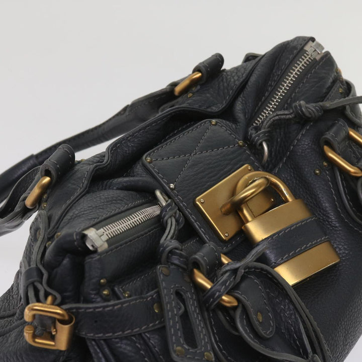 Chloe Paddington Hand Bag Leather Gray 02 06 51 5191 ep3006