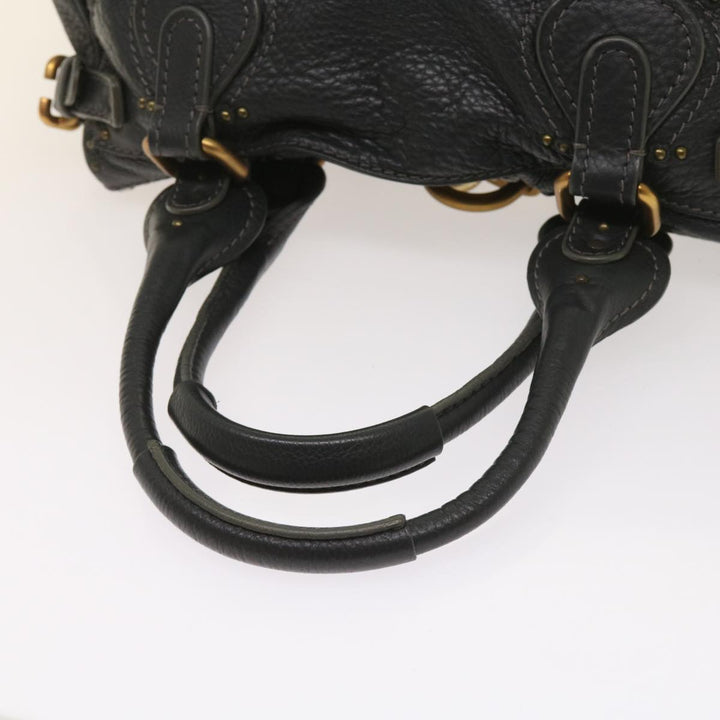 Chloe Paddington Hand Bag Leather Gray 02 06 51 5191 ep3006