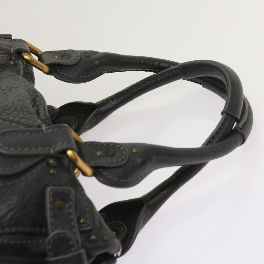Chloe Paddington Hand Bag Leather Gray 02 06 51 5191 ep3006