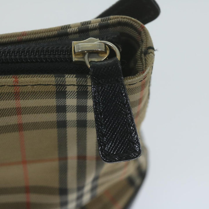 BurberrySs Nova Check Hand Bag Canvas Beige Auth ep3023