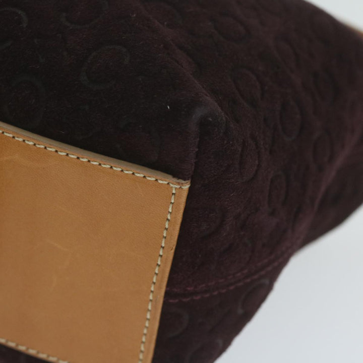Celine C Macadam Canvas Shoulder Bag Purple  ep3038