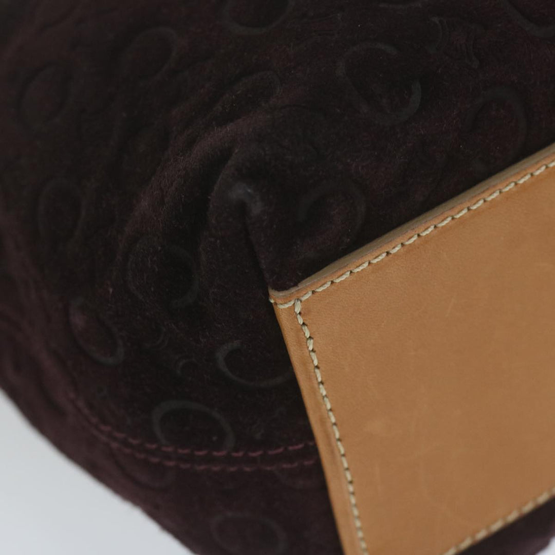 Celine C Macadam Canvas Shoulder Bag Purple  ep3038
