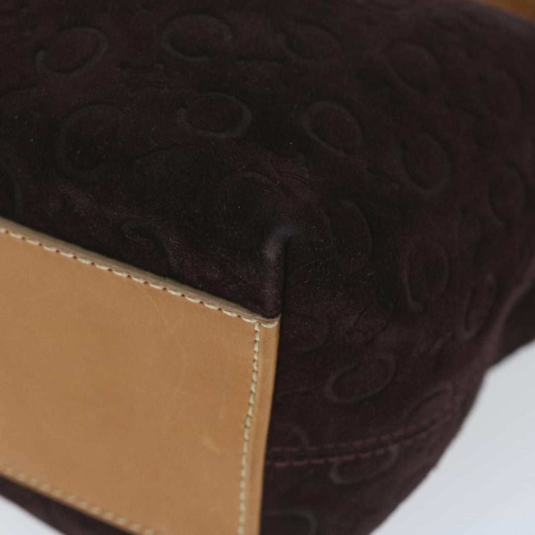 Celine C Macadam Canvas Shoulder Bag Purple  ep3038