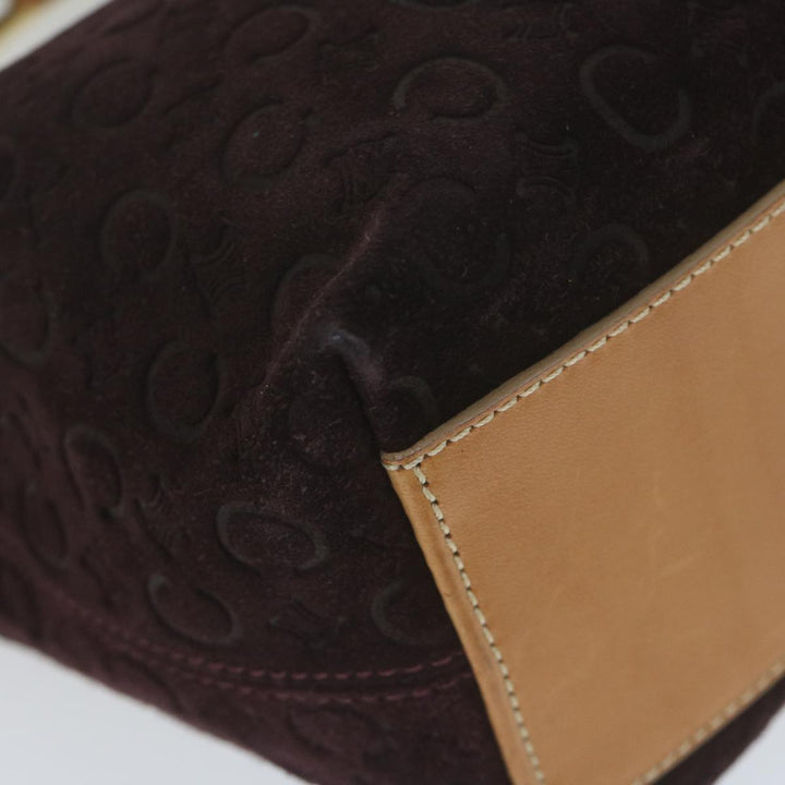 Celine C Macadam Canvas Shoulder Bag Purple  ep3038