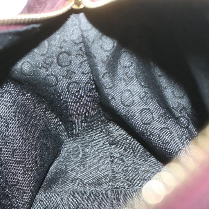 Celine C Macadam Canvas Shoulder Bag Purple  ep3038