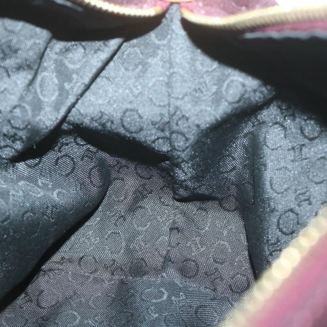 Celine C Macadam Canvas Shoulder Bag Purple  ep3038