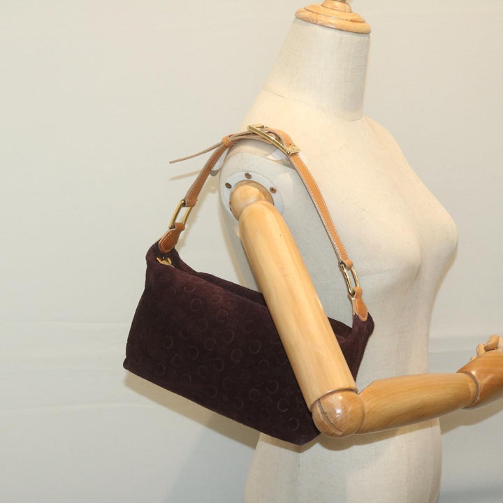 Celine C Macadam Canvas Shoulder Bag Purple  ep3038