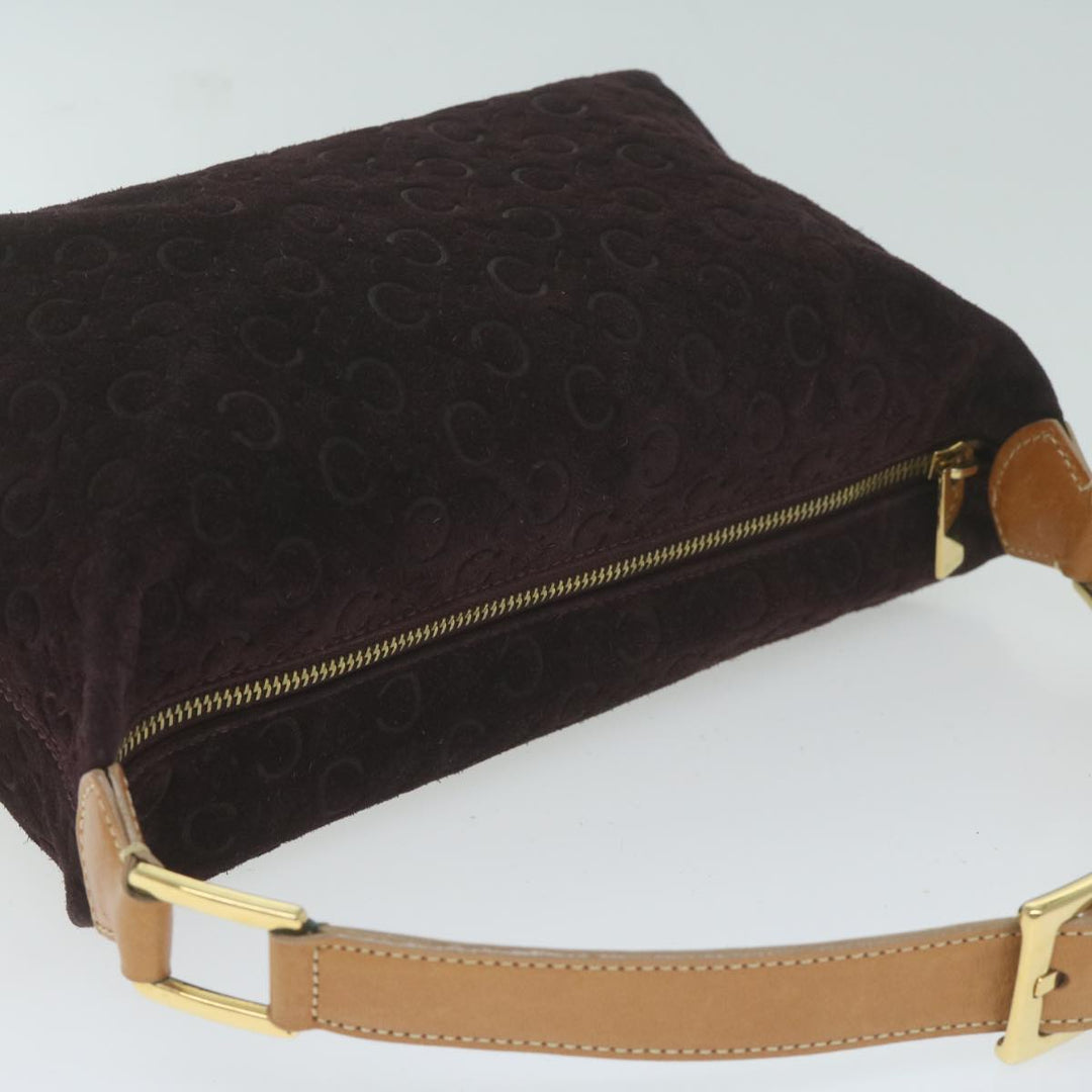 Celine C Macadam Canvas Shoulder Bag Purple  ep3038