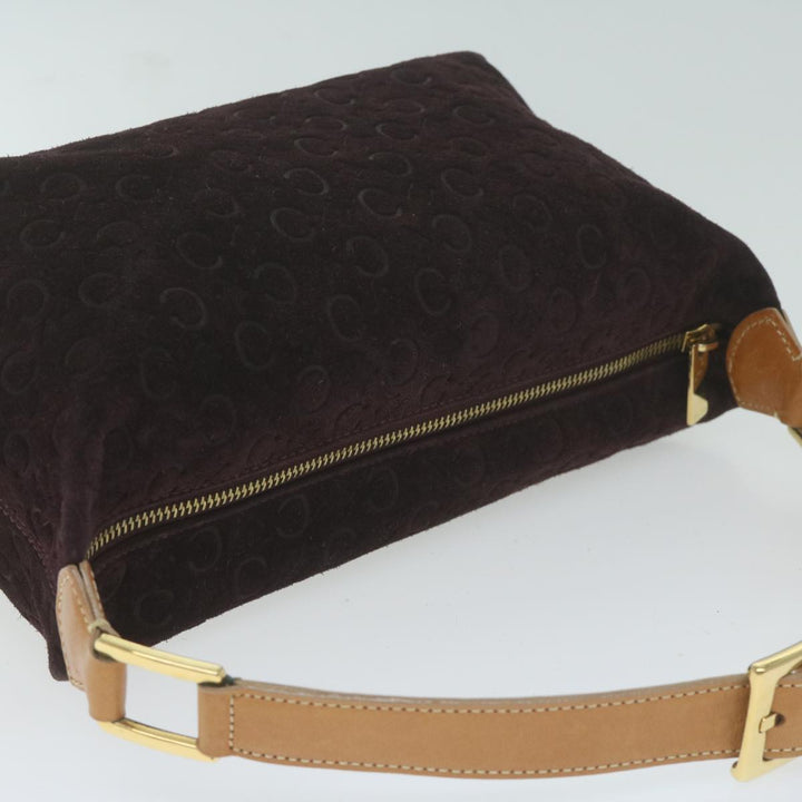 Celine C Macadam Canvas Shoulder Bag Purple  ep3038