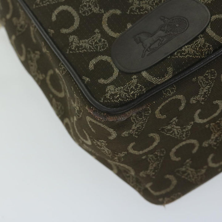 Celine C Macadam Canvas Shoulder Bag Brown Auth ep3138
