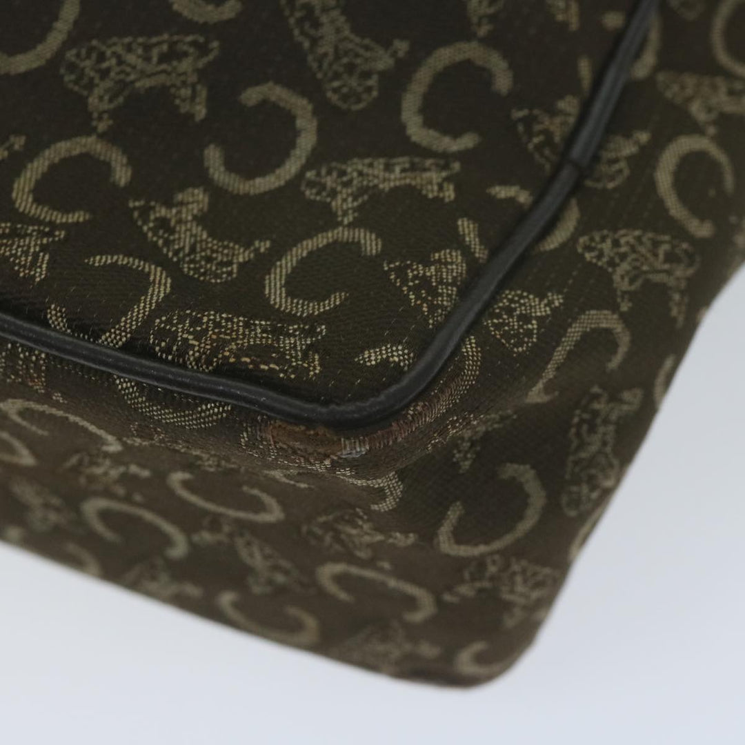 Celine C Macadam Canvas Shoulder Bag Brown Auth ep3138
