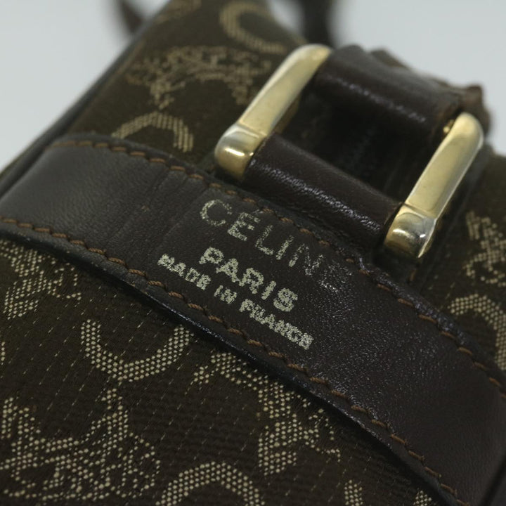 Celine C Macadam Canvas Shoulder Bag Brown Auth ep3138
