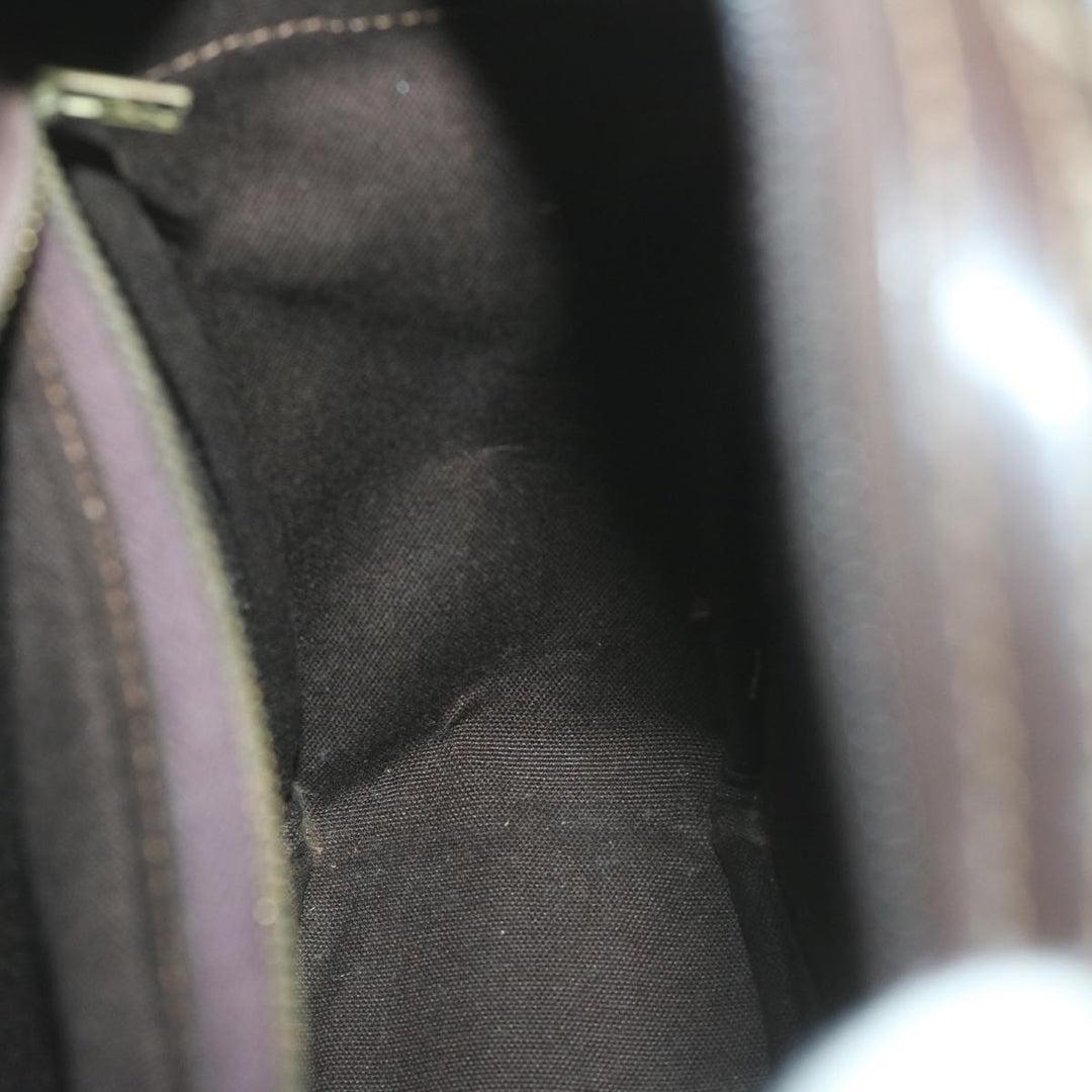 Celine C Macadam Canvas Shoulder Bag Brown Auth ep3138