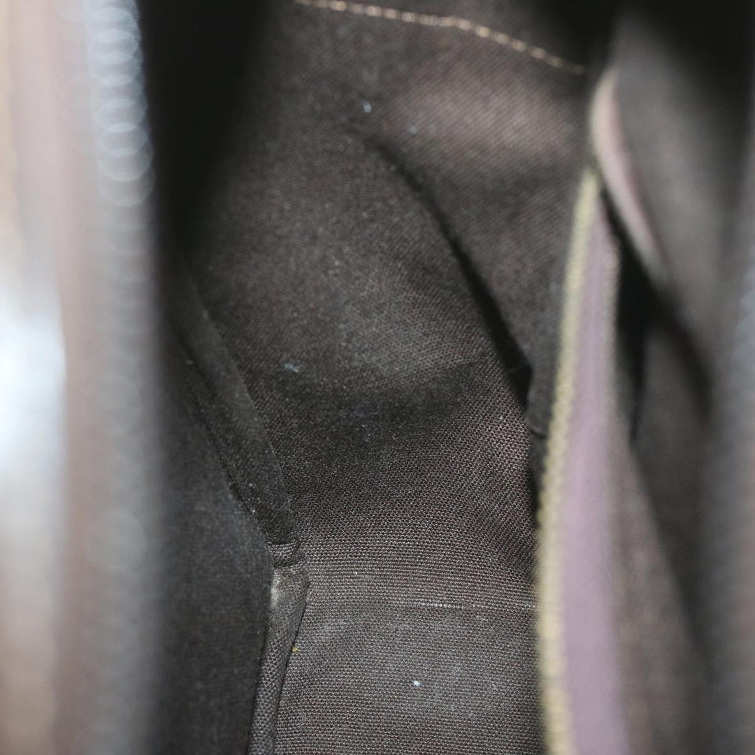 Celine C Macadam Canvas Shoulder Bag Brown Auth ep3138