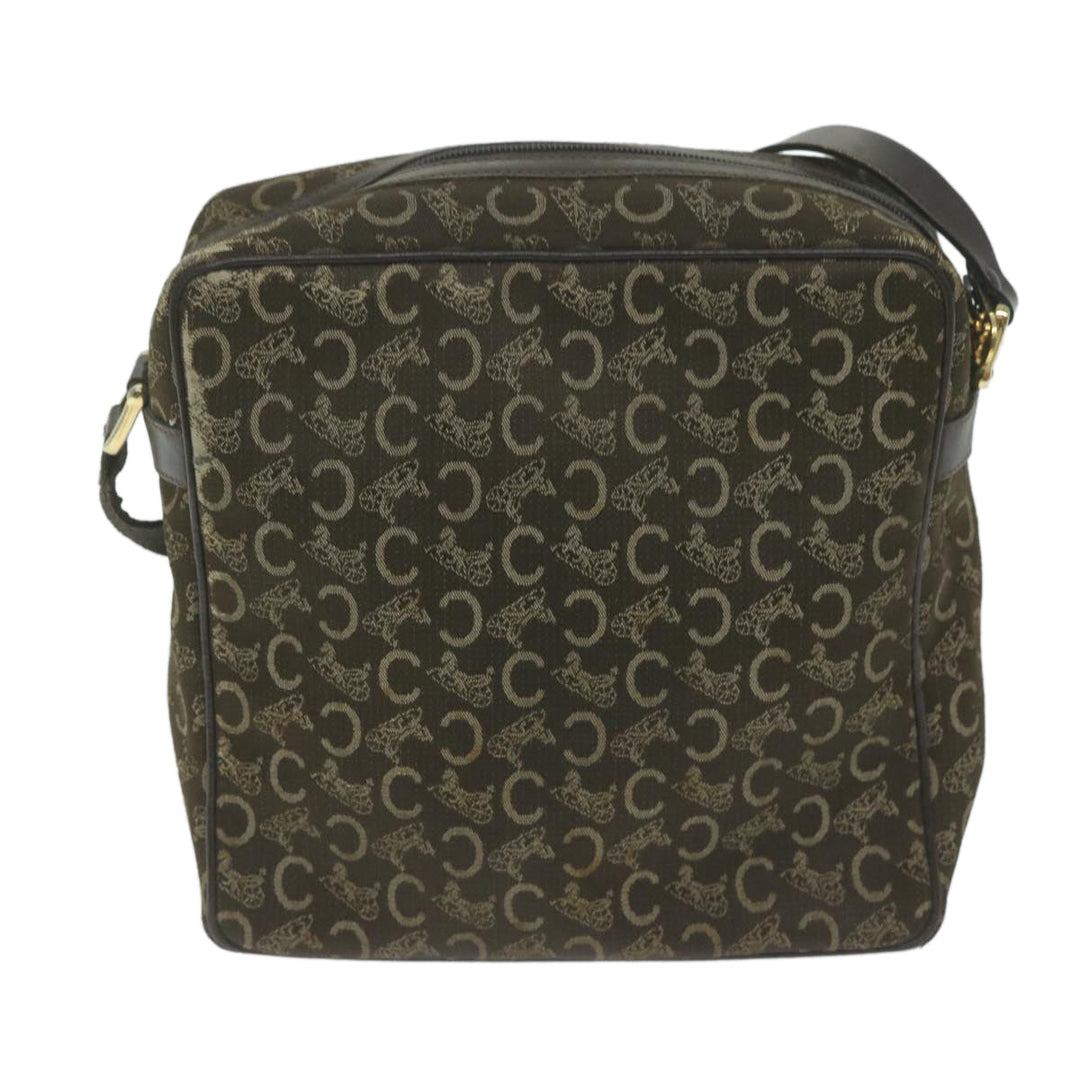 Celine C Macadam Canvas Shoulder Bag Brown Auth ep3138